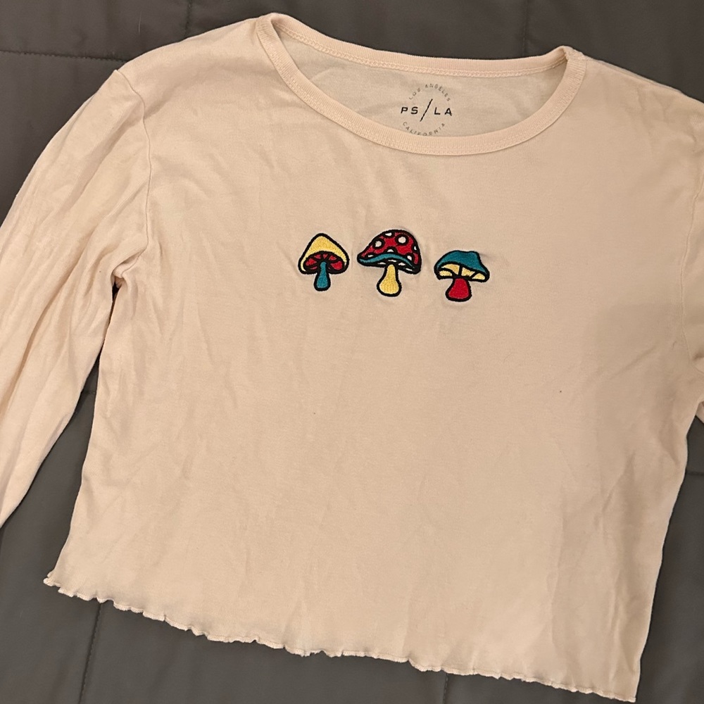 PacSun Long Sleeve Mushroom Top